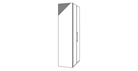 FALTTÜRENSCHRANK in Trüffeleichefarben, Magnolie - Chromfarben/Magnolie, KONVENTIONELL, Glas/Holzwerkstoff (300/236/58cm) - Venda