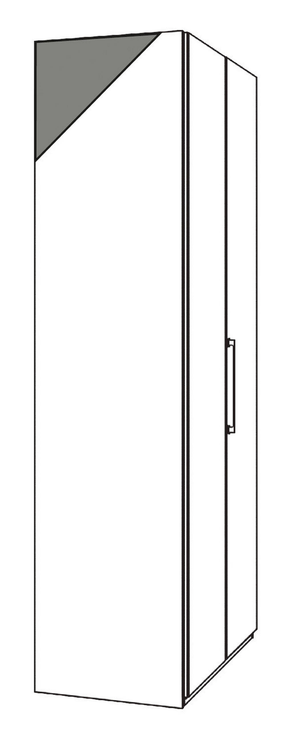 FALTTÜRENSCHRANK 300/236/58 cm 6-türig Weiß  - Chromfarben/Weiß, KONVENTIONELL, Glas/Holzwerkstoff (300/236/58cm) - Dieter Knoll