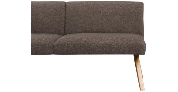 ECKBANK 238/172 cm  in Braun  - Eichefarben/Braun, KONVENTIONELL, Holz/Textil (238/172cm) - Linea Natura