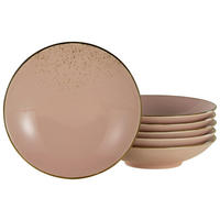 SUPPENTELLERSET Hellrosa 6-teilig Steinzeug  - Hellrosa, Trend, Keramik (22cm) - Creatable