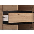 DREHTÜRENSCHRANK 6-türig Schwarz, Eiche Artisan  - Schwarz/Eiche Artisan, Basics, Glas/Holzwerkstoff (182,5/210.5/54cm) - Xora