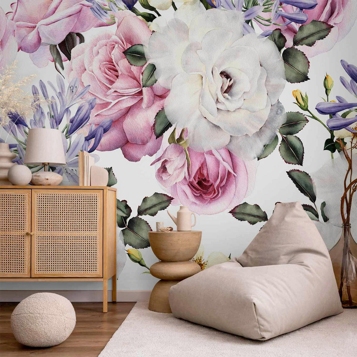 FOTOTAPETE  - Violett/Weiß, LIFESTYLE, Textil (400/280cm) - artgeist