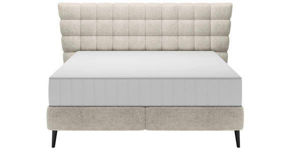 BOXSPRINGBETT 180/200 cm in Creme - Creme/Schwarz, Design, Holz/Holzwerkstoff (180/200cm) - Esposa