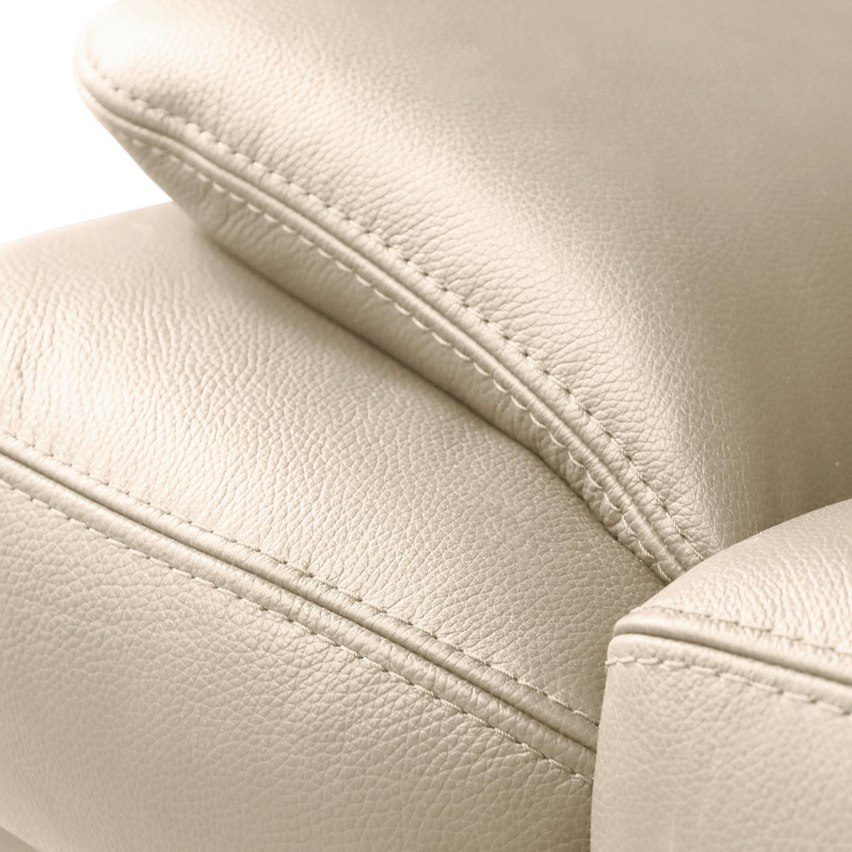 ECKSOFA Lederlook Echtleder Grau  - Schwarz/Grau, Design, Leder/Textil (264/211cm) - Livetastic