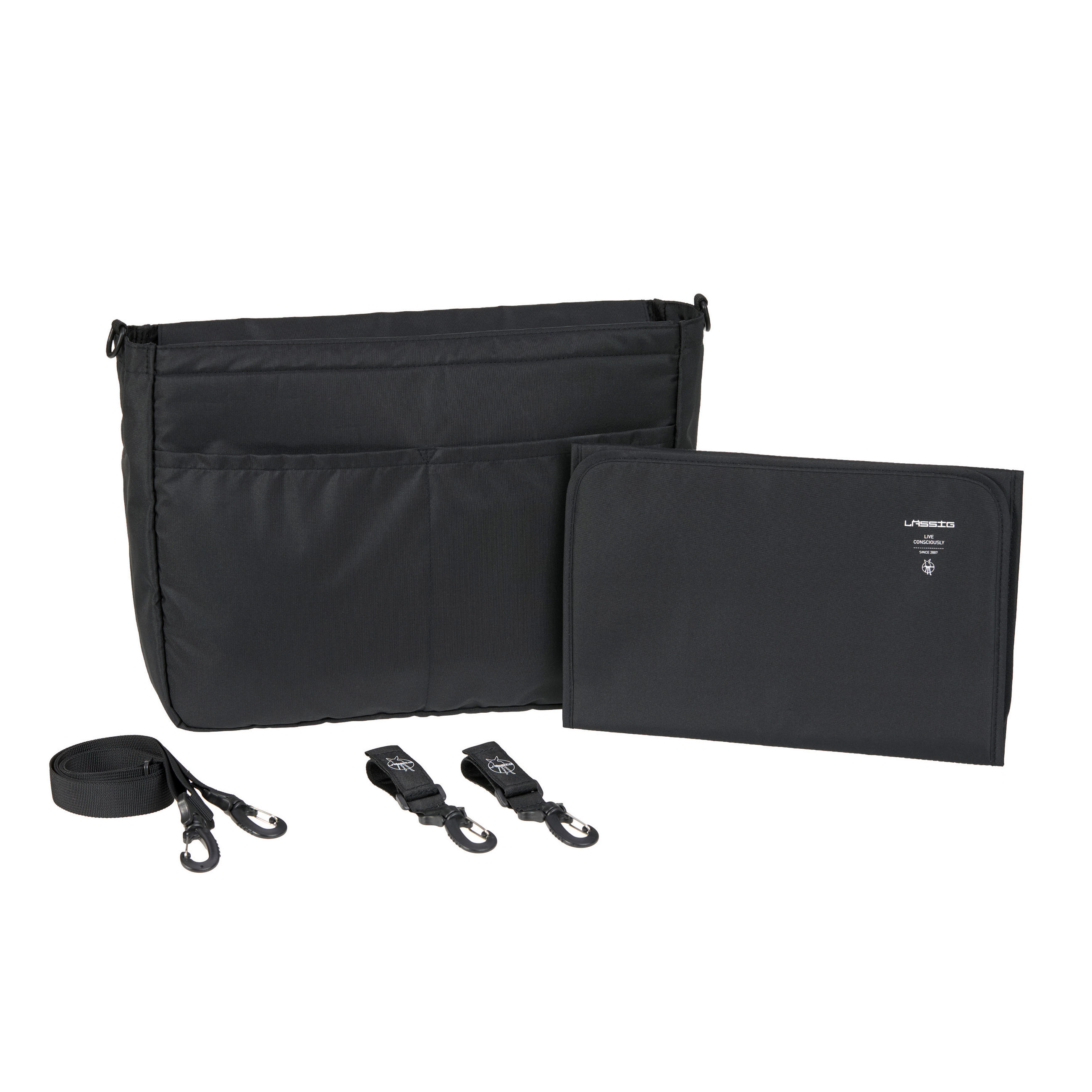 WICKELTASCHE Mix Multi Bag  - Schwarz, Basics, Textil (40/12/30cm) - Lässig