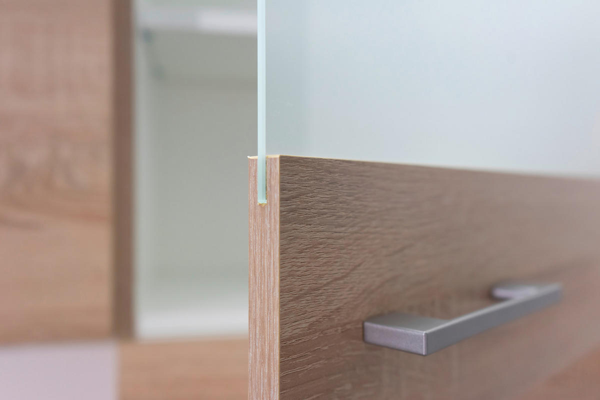 KÜCHENOBERSCHRANK 50/54,8/32 cm  in Weiß, Sonoma Eiche  - Alufarben/Weiß, KONVENTIONELL, Holzwerkstoff/Kunststoff (50/54,8/32cm) - FlexWell