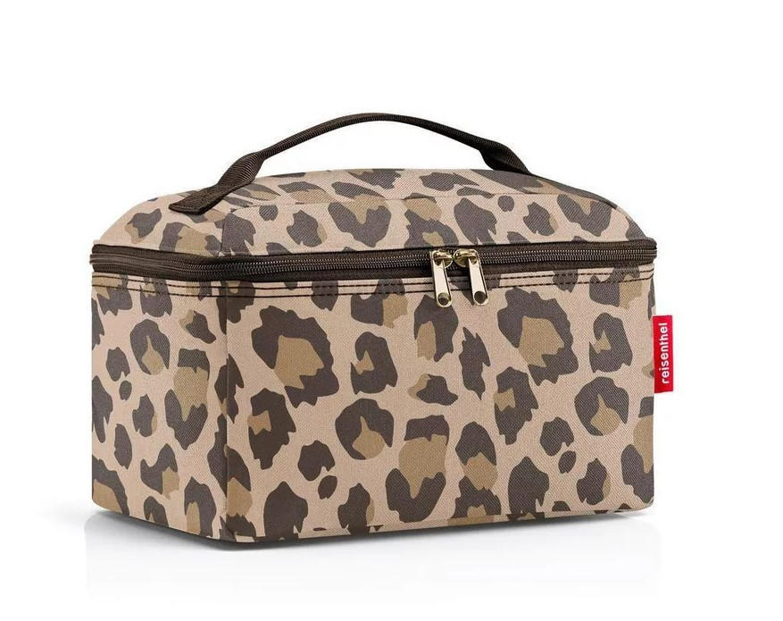 Reisenthel Kosmetiktasche Beautycase leo macchiato Braun, Schwarz 27x18x17 cm