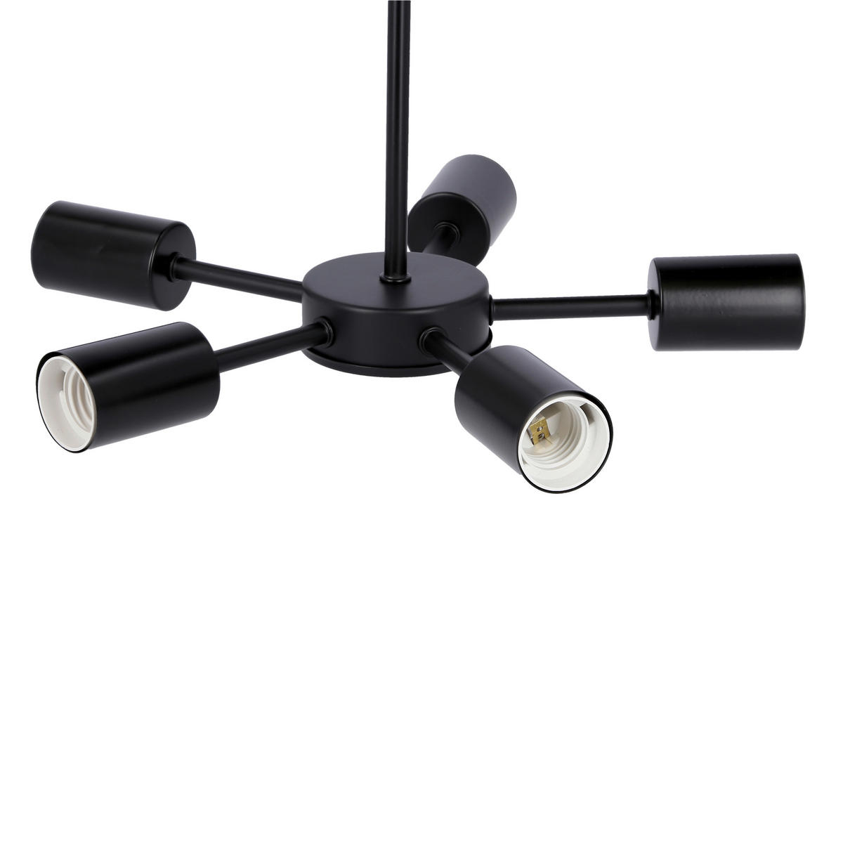 PENDELLEUCHTE Sparta 36/36/105 cm   - Schwarz, Design, Metall (36/36/105cm)