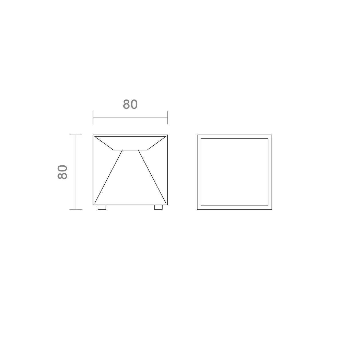 AKKU-TISCHLEUCHTE Nutalis 8/8/8 cm   - Weiß, Design, Metall (8/8/8cm)