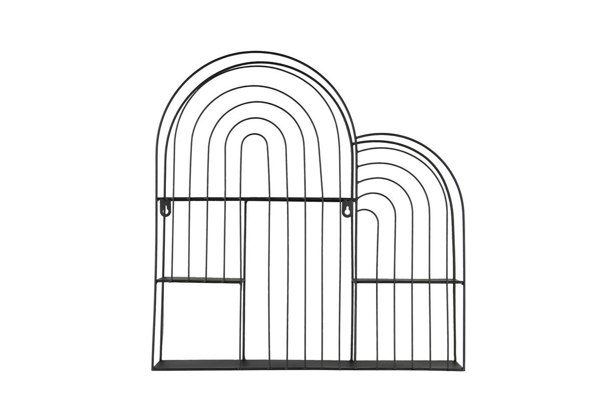 WANDREGAL  - Schwarz, Trend, Metall (54/55/11cm) - Boxxx