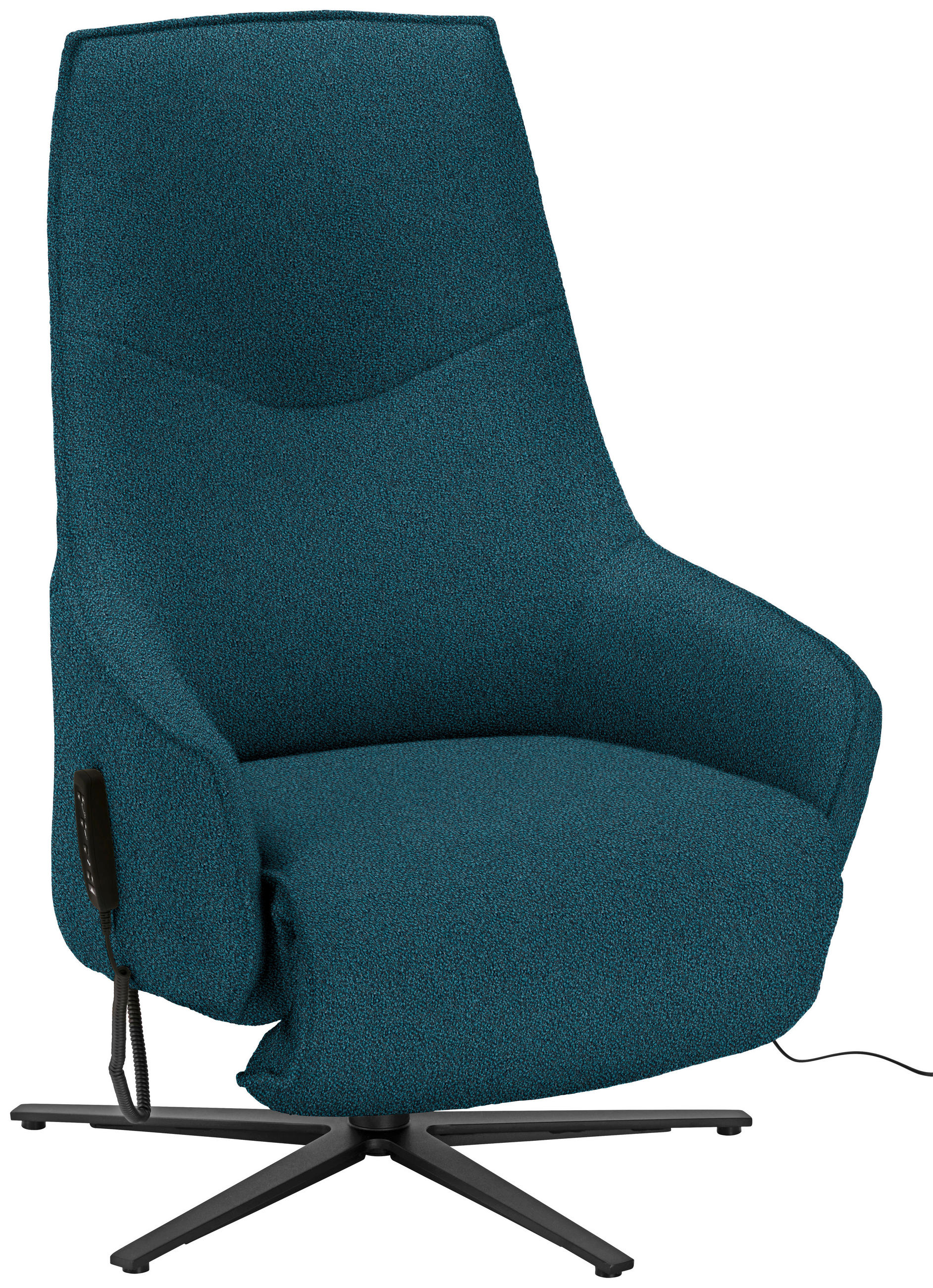 RELAXSESSEL in Textil Royalblau  - Royalblau/Anthrazit, Design, Textil/Metall (70/112/85cm) - Himolla