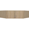 AUFSATZSCHRANK 117/39/52,2 cm   - Eichefarben/Alufarben, Konventionell, Holzwerkstoff/Kunststoff (117/39/52,2cm) - Boxxx