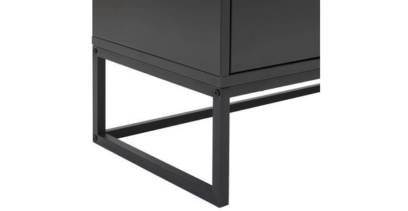 SIDEBOARD in 136/79/40 cm - Anthrazit/Schwarz, Design, Holzwerkstoff/Metall (136/79/40cm) - Novel