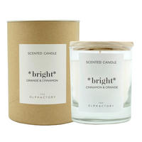 SVEČA V KOZARCU S POKROVČKOM - Basics, steklo (8.9/8.9/12,2cm) - The Olphactory