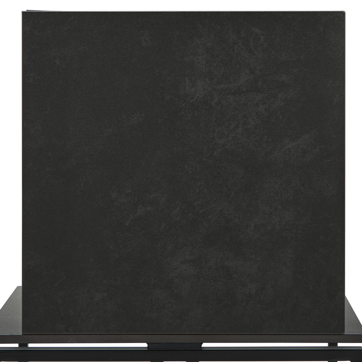 BEISTELLTISCHSET quadratisch Grau, Schwarz  - Schwarz/Grau, Trend, Keramik/Metall (50/43/36/50/43/36/55/50/45cm) - Novel