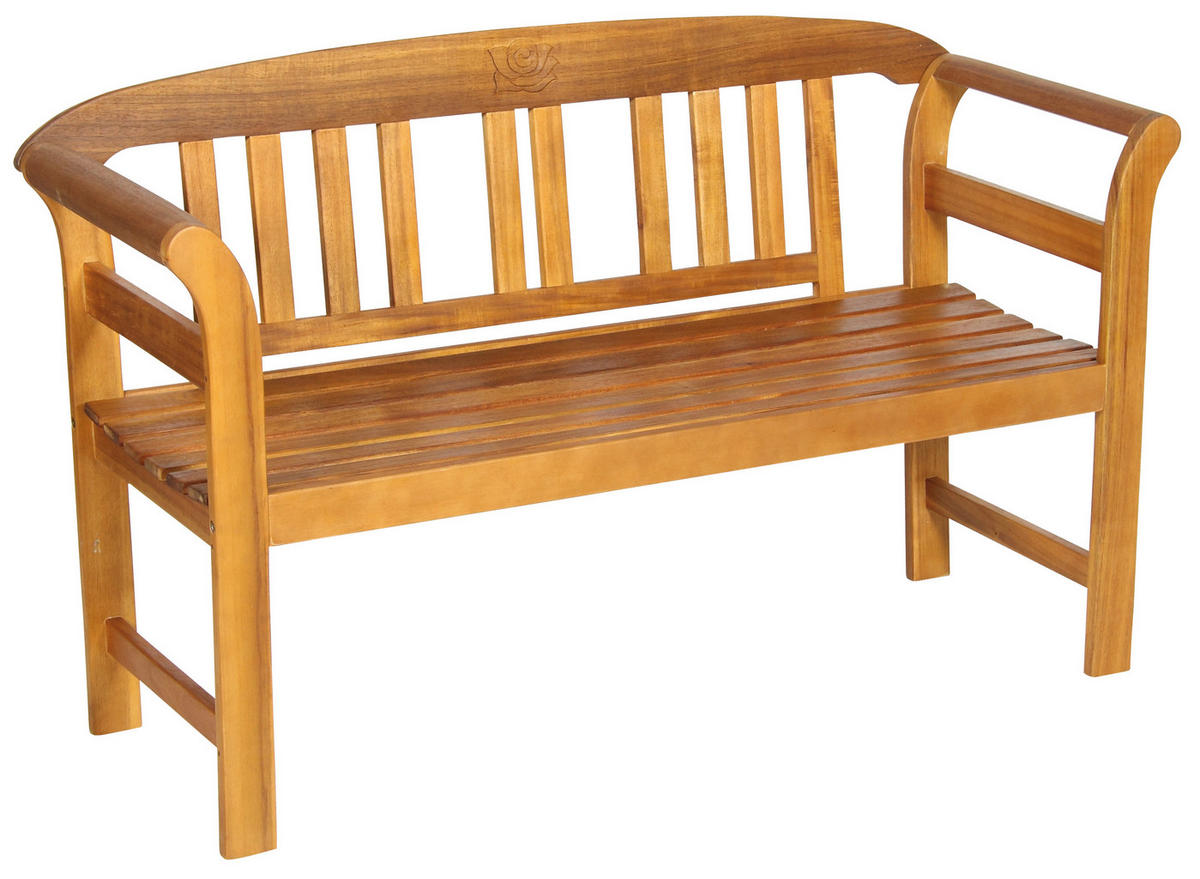 GARTENBANK in Akaziefarben  - Akaziefarben, Basics, Holz (130/50/80cm) - Acamp