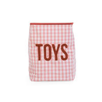 AUFBEWAHRUNGSBOX Vichy Korb Nude Rosa  - Rosa, KONVENTIONELL, Textil (35/35/50cm) - Childhome