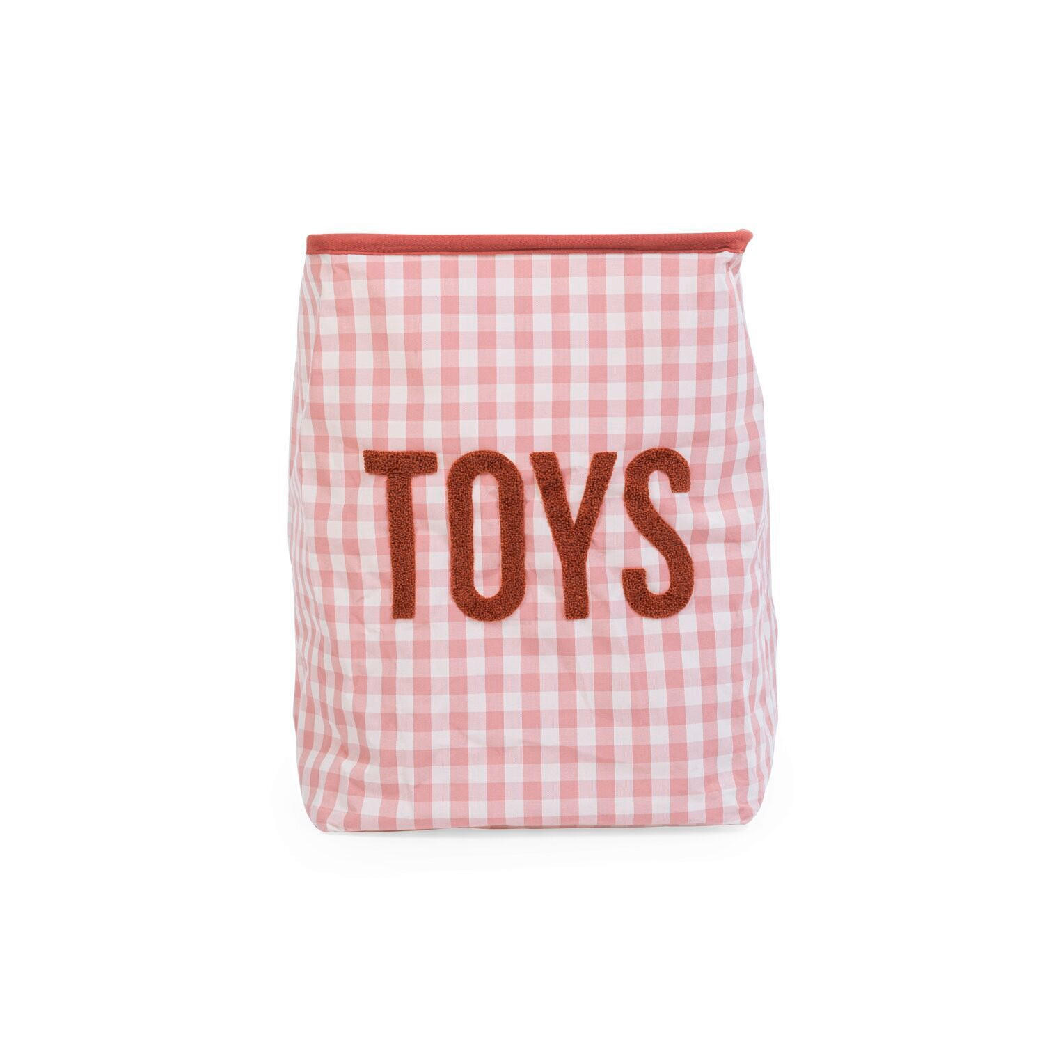 Childhome Aufbewahrungsbox Vichy Korb Nude Rosa 35x35x50 cm