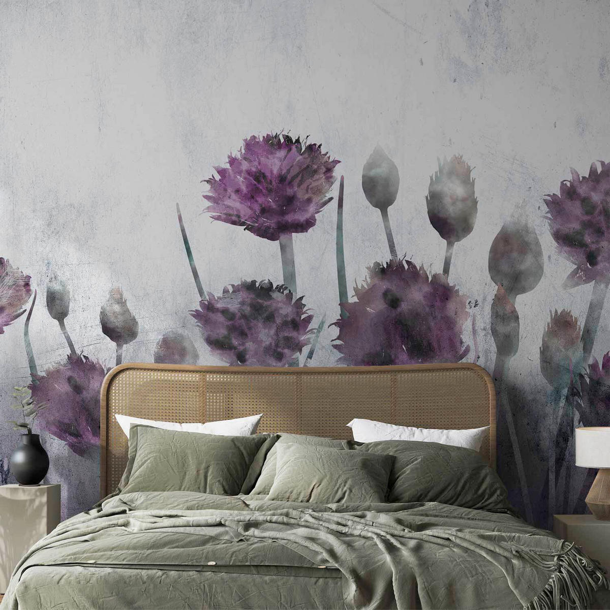 FOTOTAPETE  - Violett/Grau, LIFESTYLE, Textil (250/175cm) - artgeist