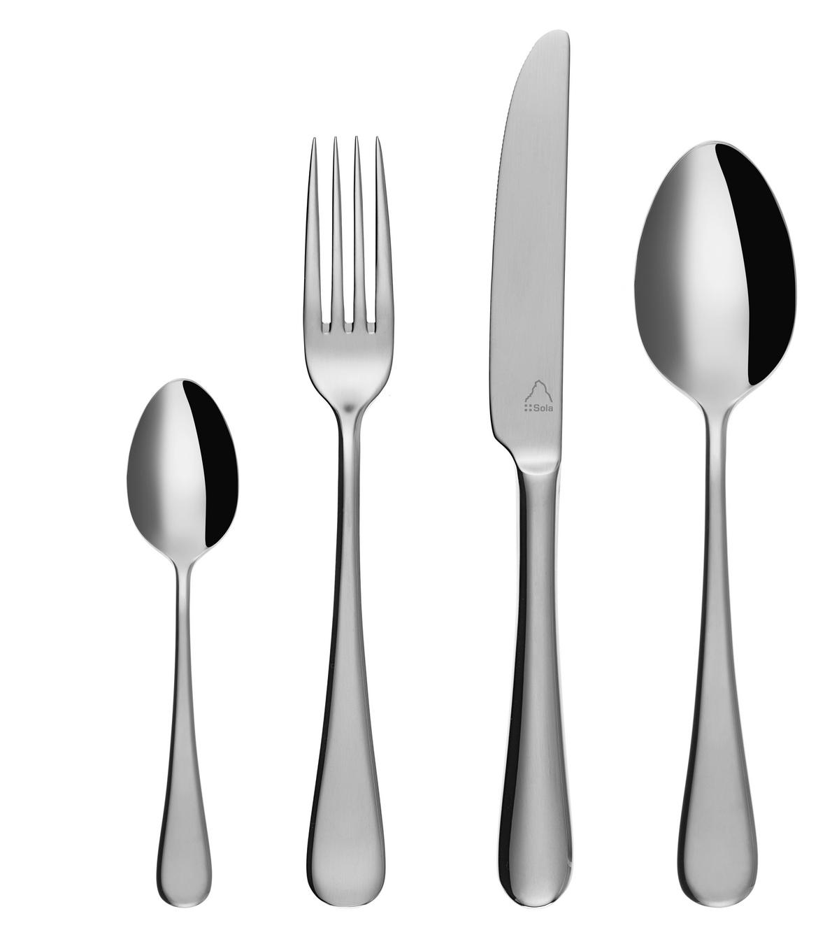 BESTECK-SET 30-teilig   - Basics, Metall - Sola