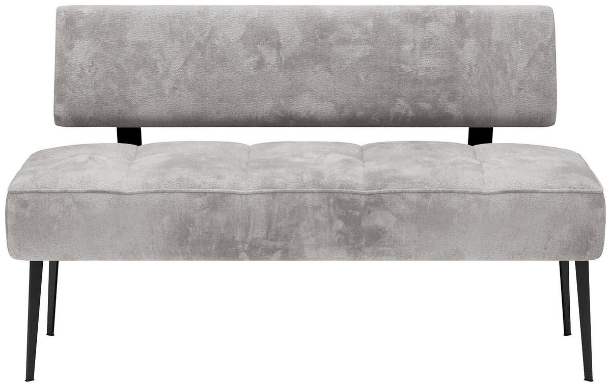 SITZBANK 162/90/65 cm Webstoff Olivgrün Metall  - Schwarz/Olivgrün, MODERN, Textil/Metall (162/90/65cm) - Welnova