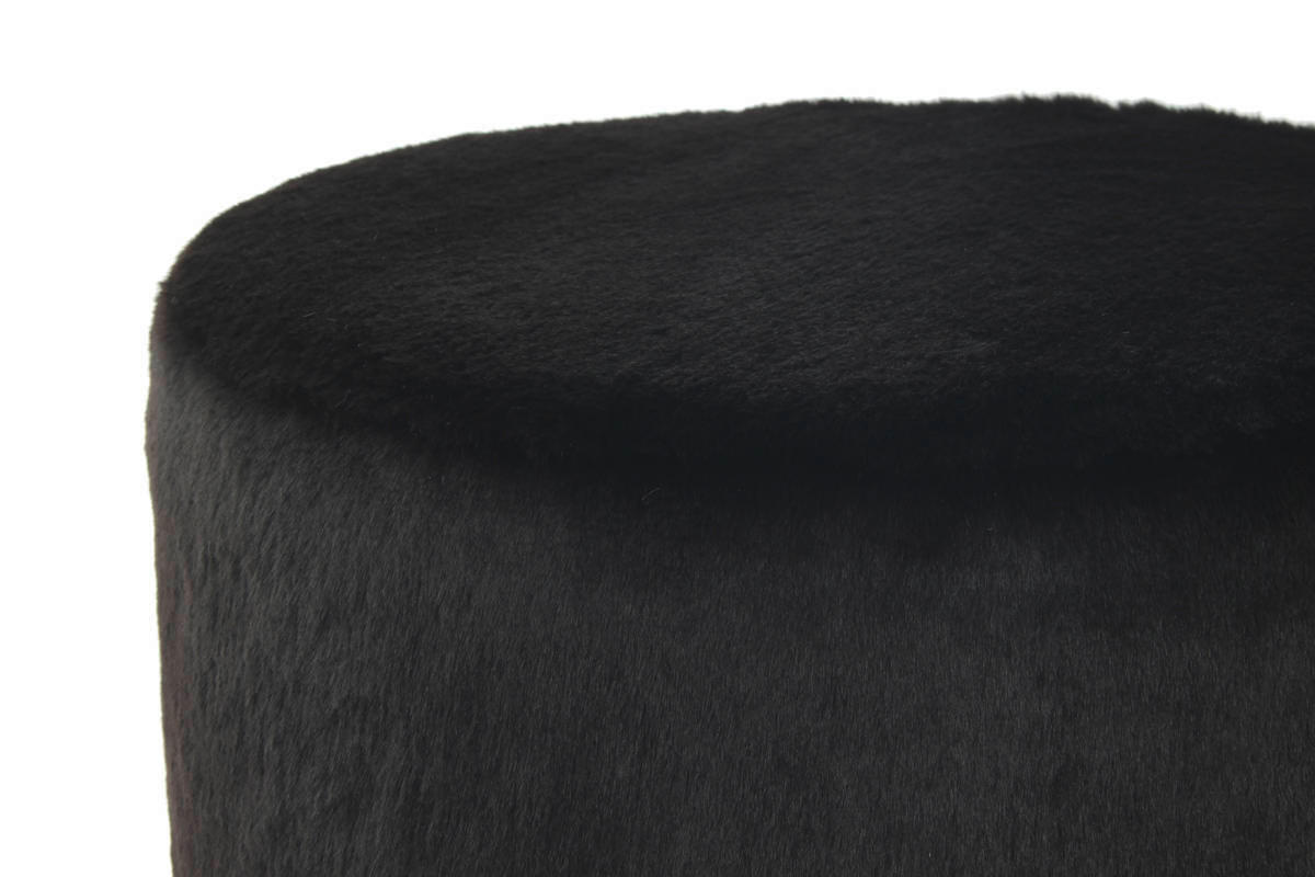 HOCKER Schwarz  - Schwarz, MODERN, Kunststoff (36/44/36cm) - Kayoom