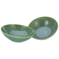SCHÜSSELSET Sea Breeze 2-teilig  - Grün, Design, Keramik - Creatable