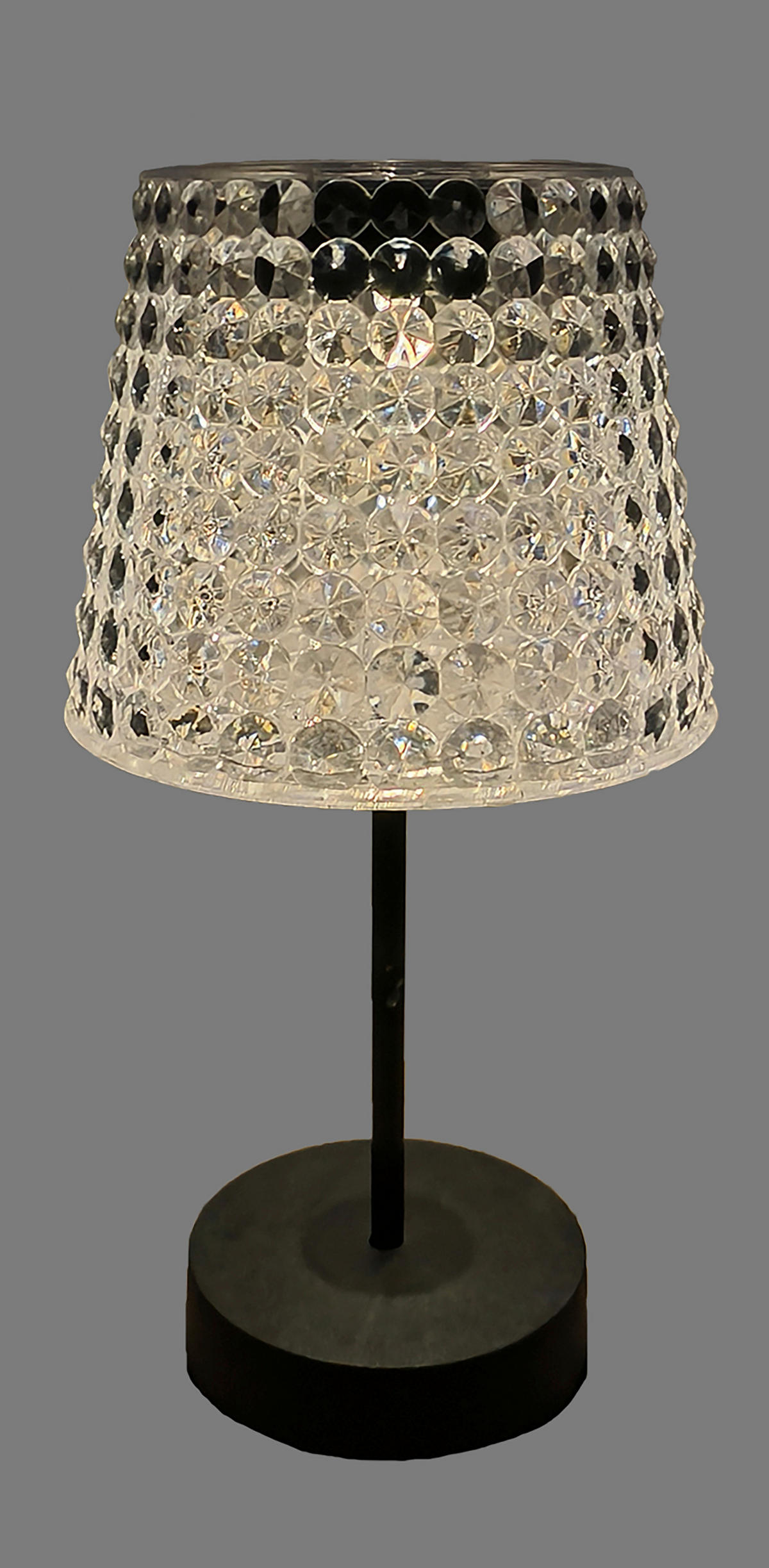 SOLARLEUCHTE Sunce 12,5/24 cm   - Transparent/Schwarz, Trend, Kunststoff (12,5/24cm) - Ambia Garden