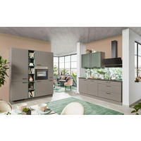 ECKKÜCHE 180/220 cm  in Grau, Grün, Taupe  - Taupe/Grau, Design, Holzwerkstoff (180/220cm) - Celina