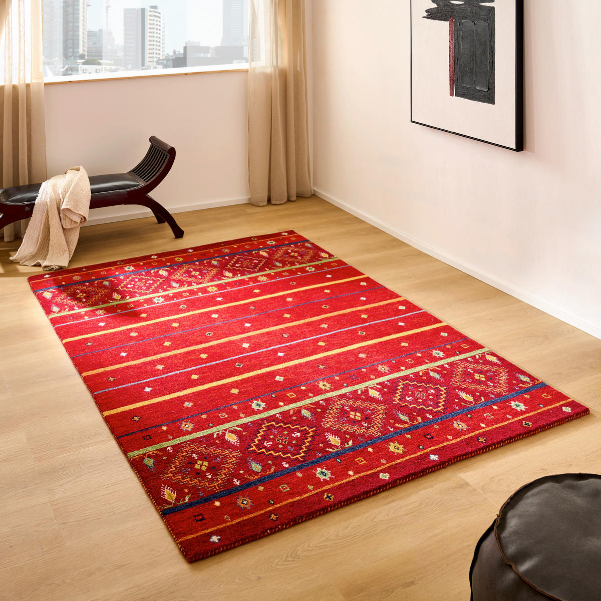 ORIENTTEPPICH 160/230 cm kiss and say goodbye Rot  - Rot, LIFESTYLE, Textil (160/230cm) - Cazaris