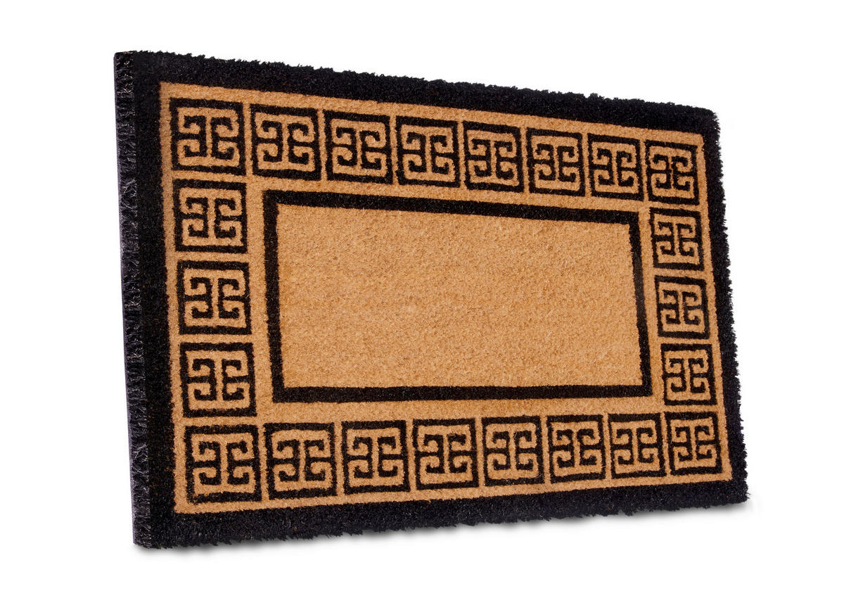 FUSSMATTE  50/80 cm  Schwarz, Hellbraun  Ornament  - Hellbraun/Schwarz, Basics, Kunststoff/Textil (50/80cm) - Villeroy & Boch