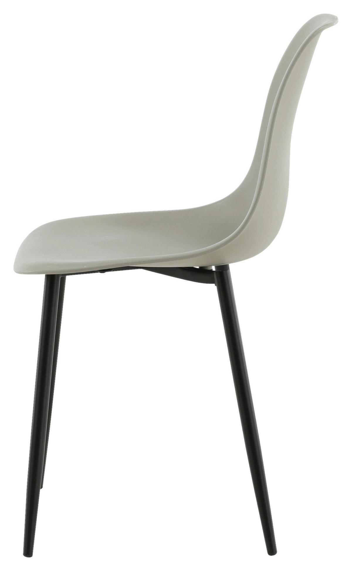 STOLSET 2 styck stål matt  - svart/grå, Design, metall/plast (45,5/81/58cm) - Livetastic