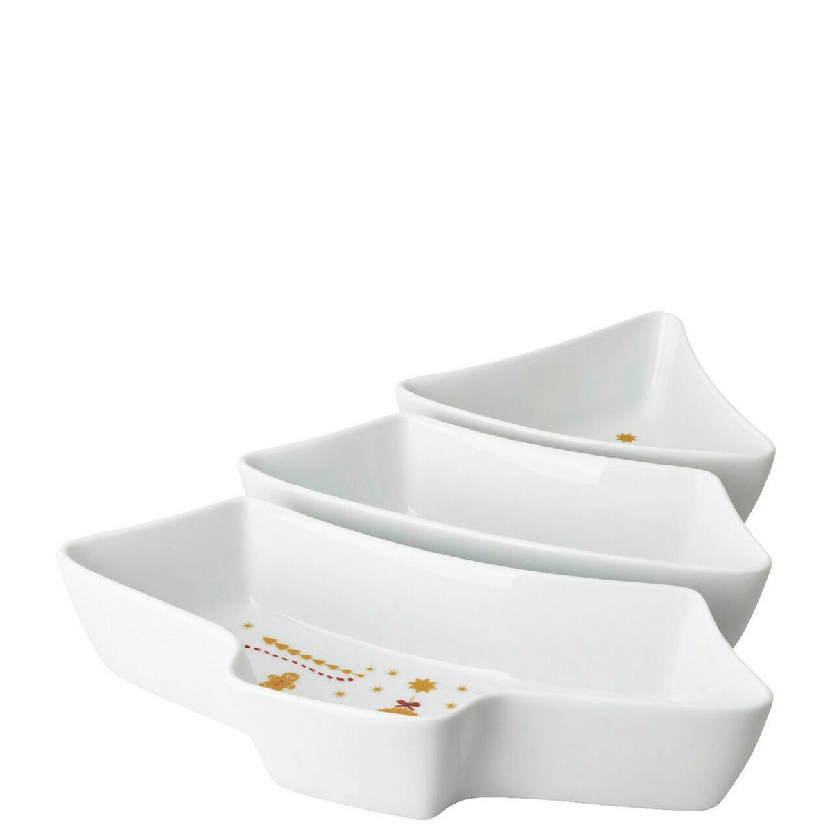 SNACKSCHALENSET Christmas Love - Christmas Love  - Multicolor, Basics, Keramik (39/29,5/5,5cm) - Hutschenreuther