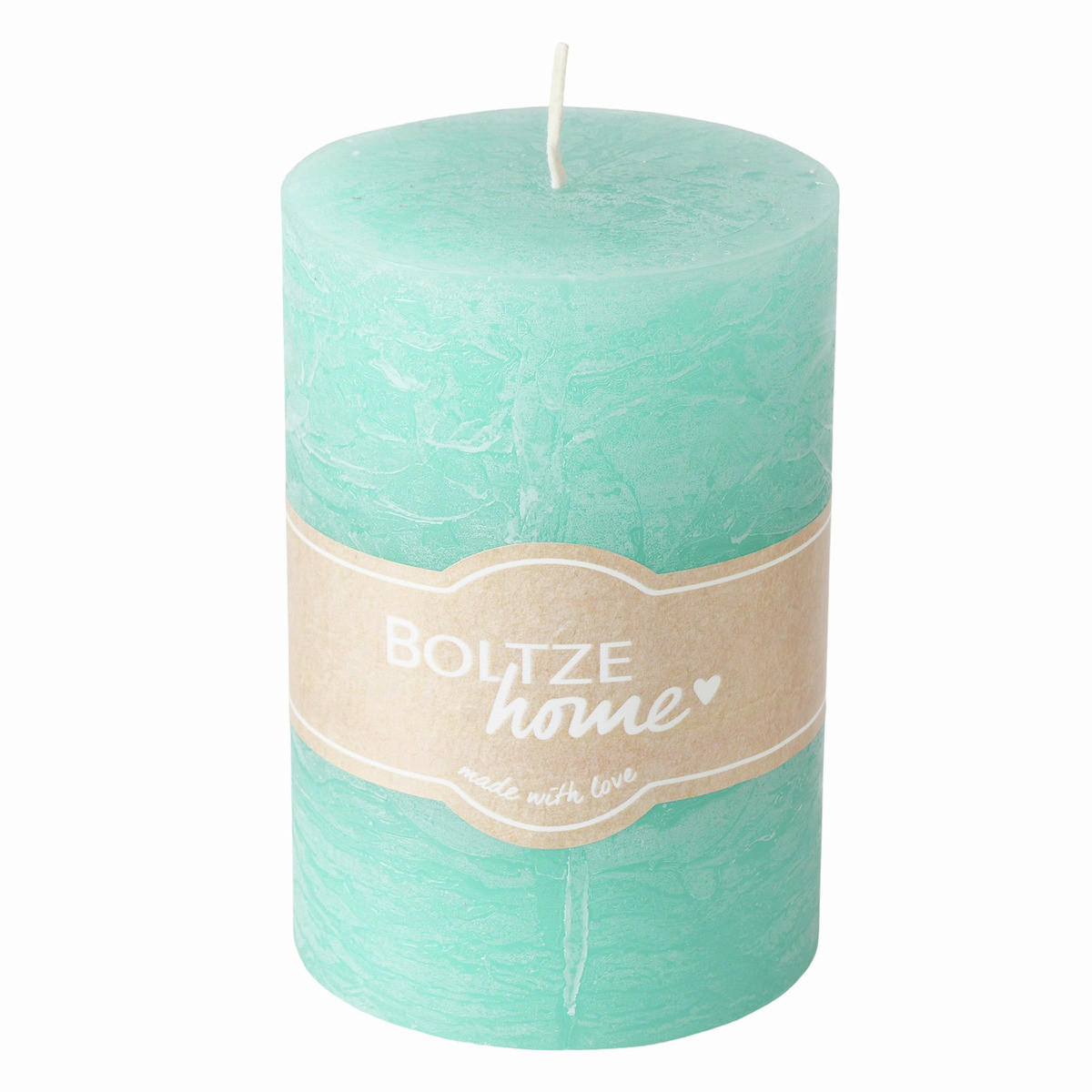 KERZE - Türkis, Basics, Paraffin (7/7/10cm)