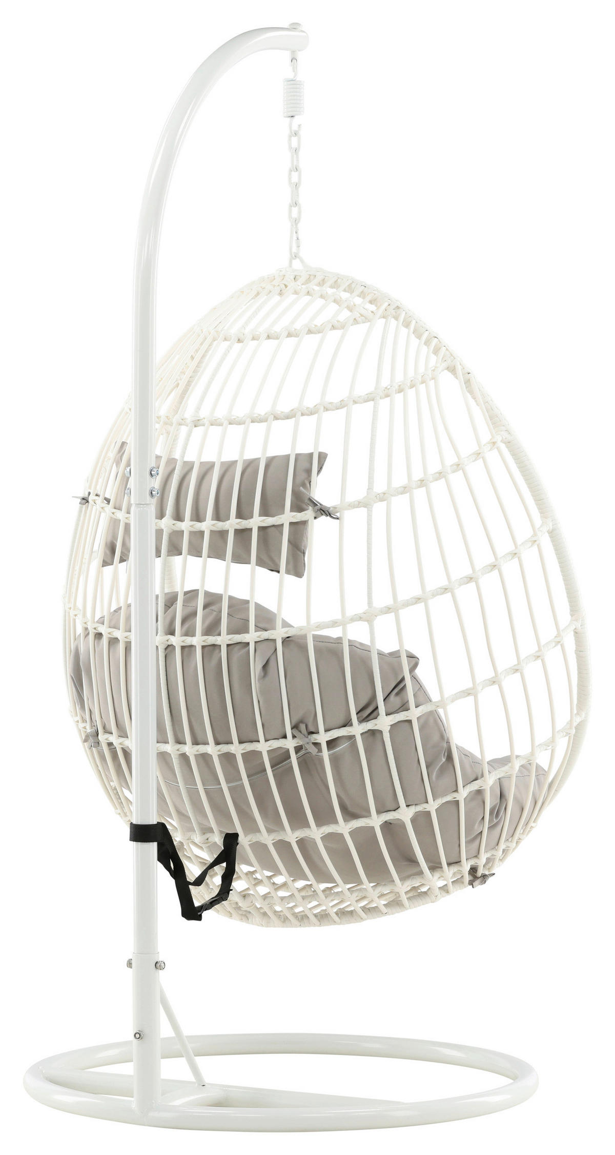 HÄNGESESSEL 95/196/95 cm  - Weiß, KONVENTIONELL, Holz (95/196/95cm) - Gardenson