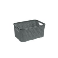 KOŠÍK NA DROBNOSTI, plast - šedá, Basics, plast (28,5/19,5/12,9cm) - My Baby Lou