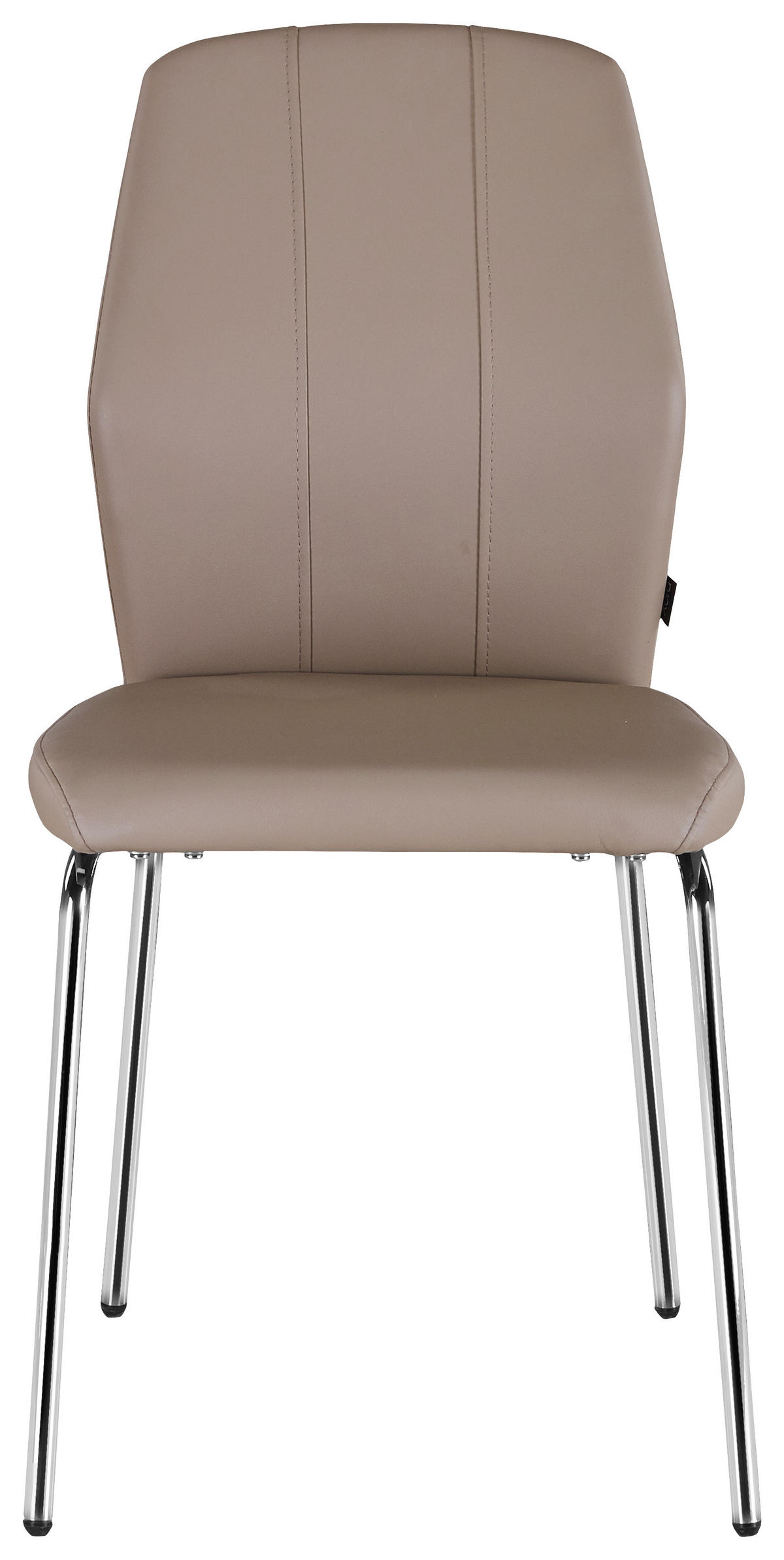 STOLICA  boje kroma, svijetlo smeđa  metal, tekstil      - svijetlo smeđa/boje kroma, Design, metal/tekstil (47/90/58cm) - Carryhome