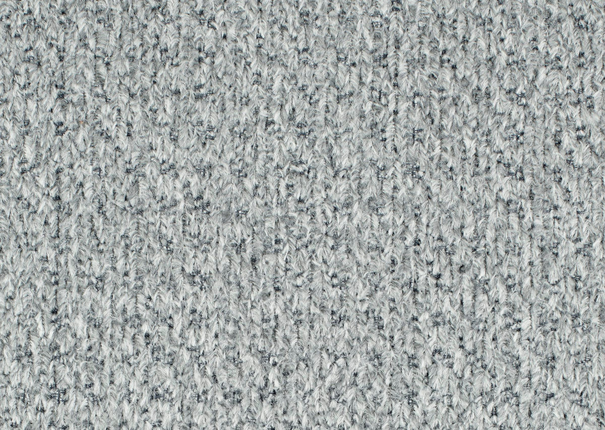 ECKSOFA Grau Chenille  - Chromfarben/Grau, KONVENTIONELL, Textil/Metall (227/329cm) - Carryhome