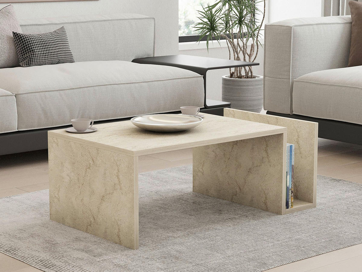 COUCHTISCH  Holzwerkstoff  - Beige, Modern, Holzwerkstoff (86.8/32,4/50cm) - MID.YOU
