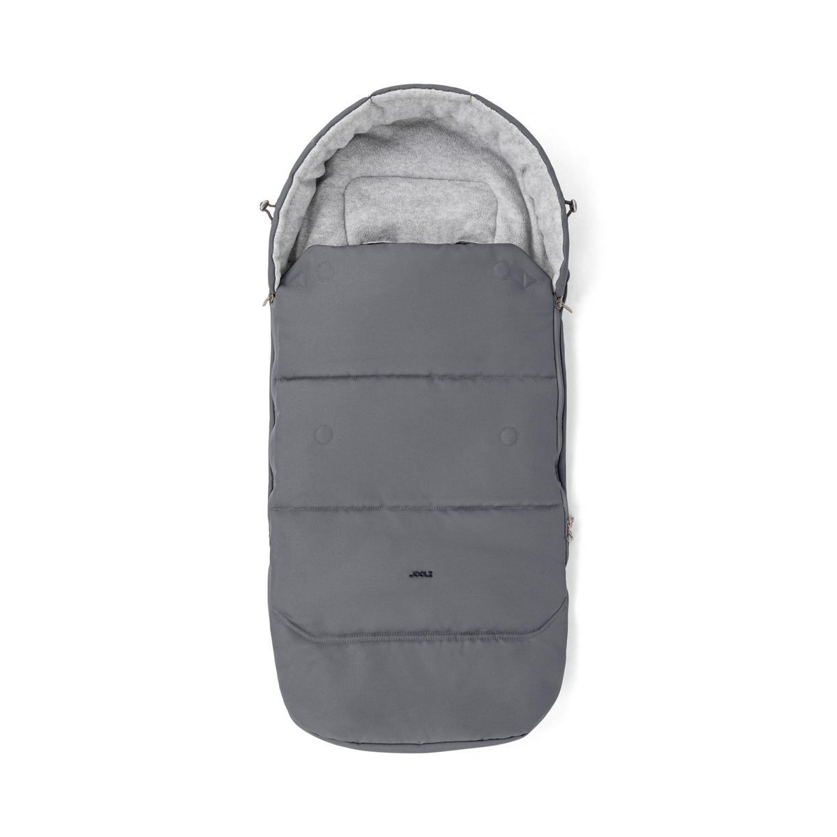 FUßSACK Uni  - Grau, Basics, Textil (43/11/86cm) - Joolz