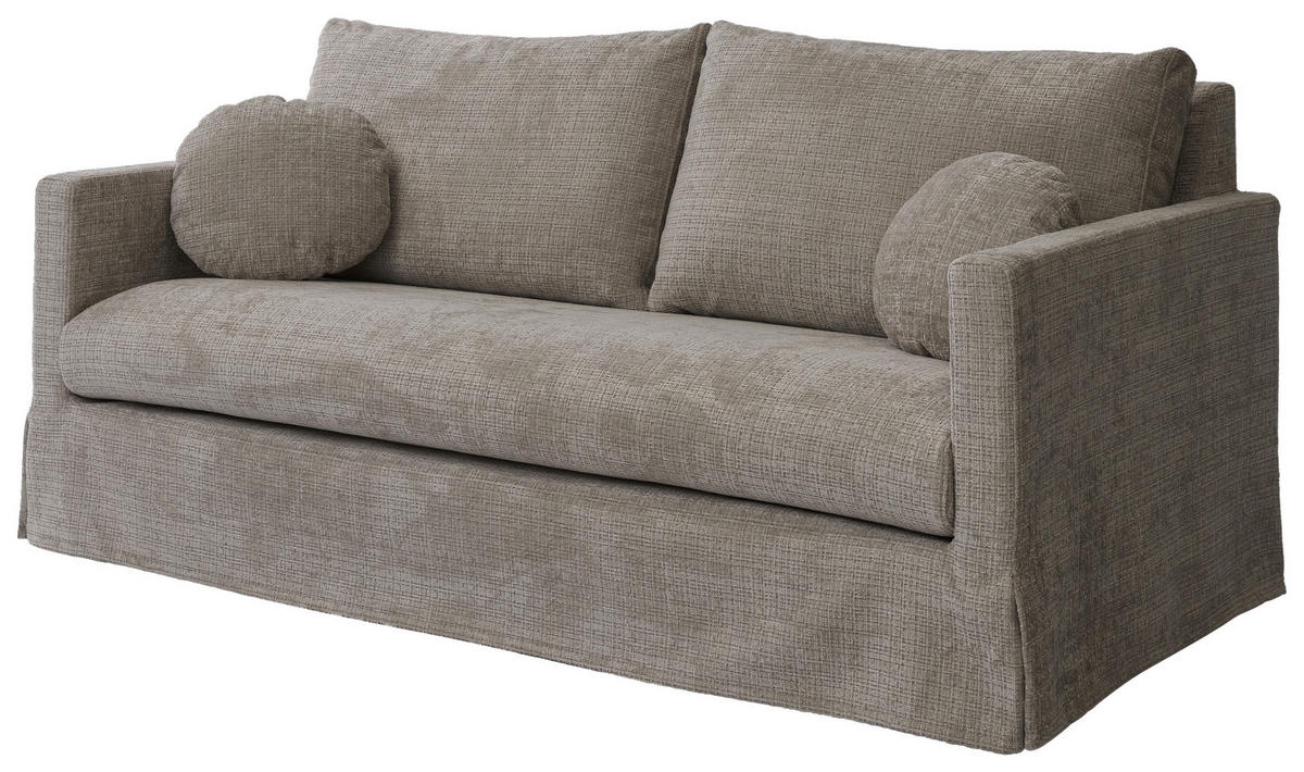 3-SITZER-BEZUG - Braun, Design, Textil (195/89/95cm) - P & B