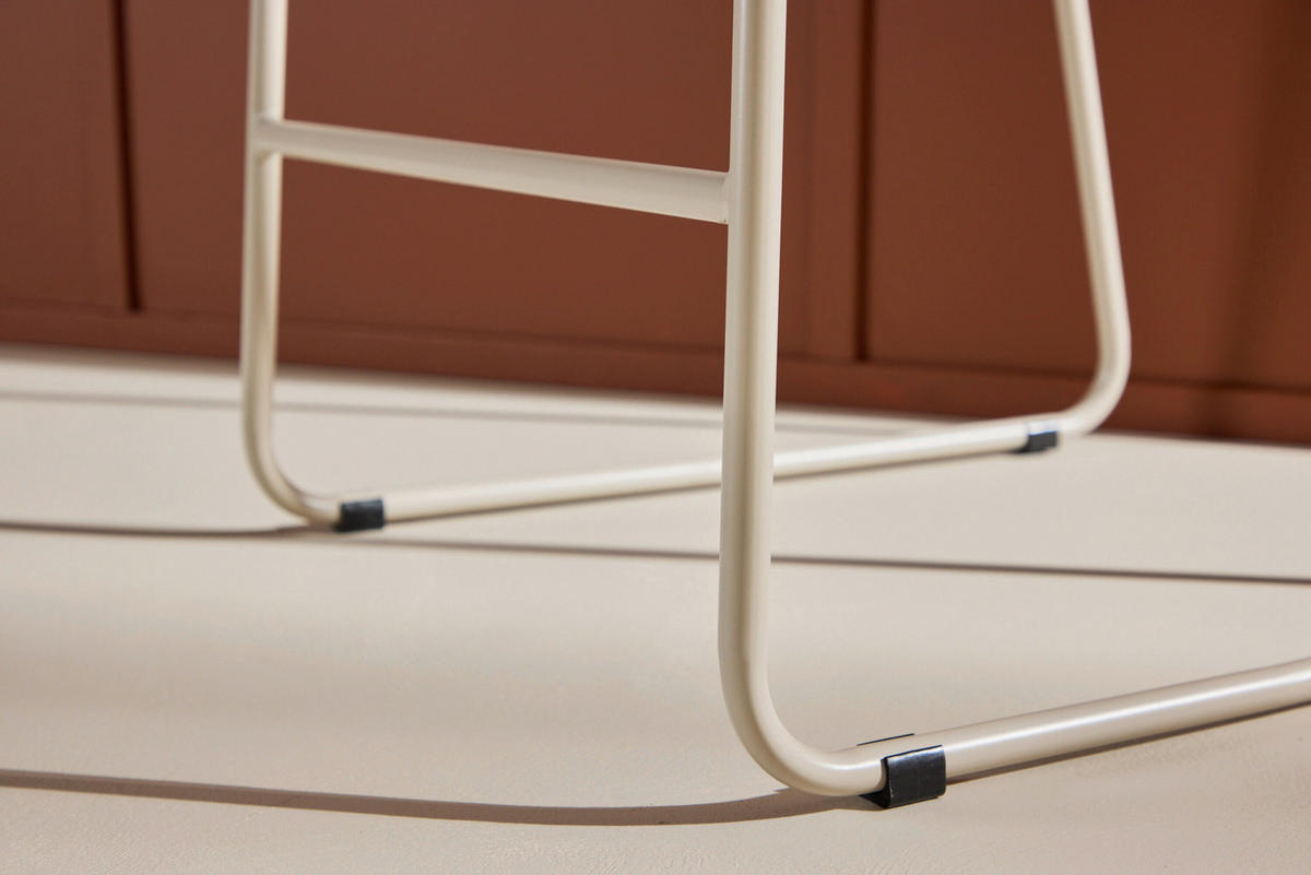 BARHOCKER-SET in Beige  - Beige, MODERN, Textil/Metall (44,7/85/50cm) - Livetastic