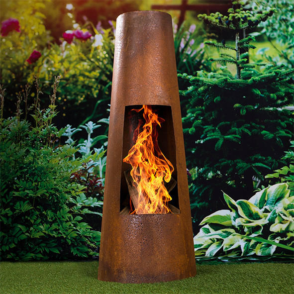 FEUERSTELLE  - Rostfarben, Trend, Metall (38/100cm)