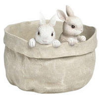 BLUMENTOPF   - Blaugrau, LIFESTYLE, Kunststoff (19/15,6/18,8cm)