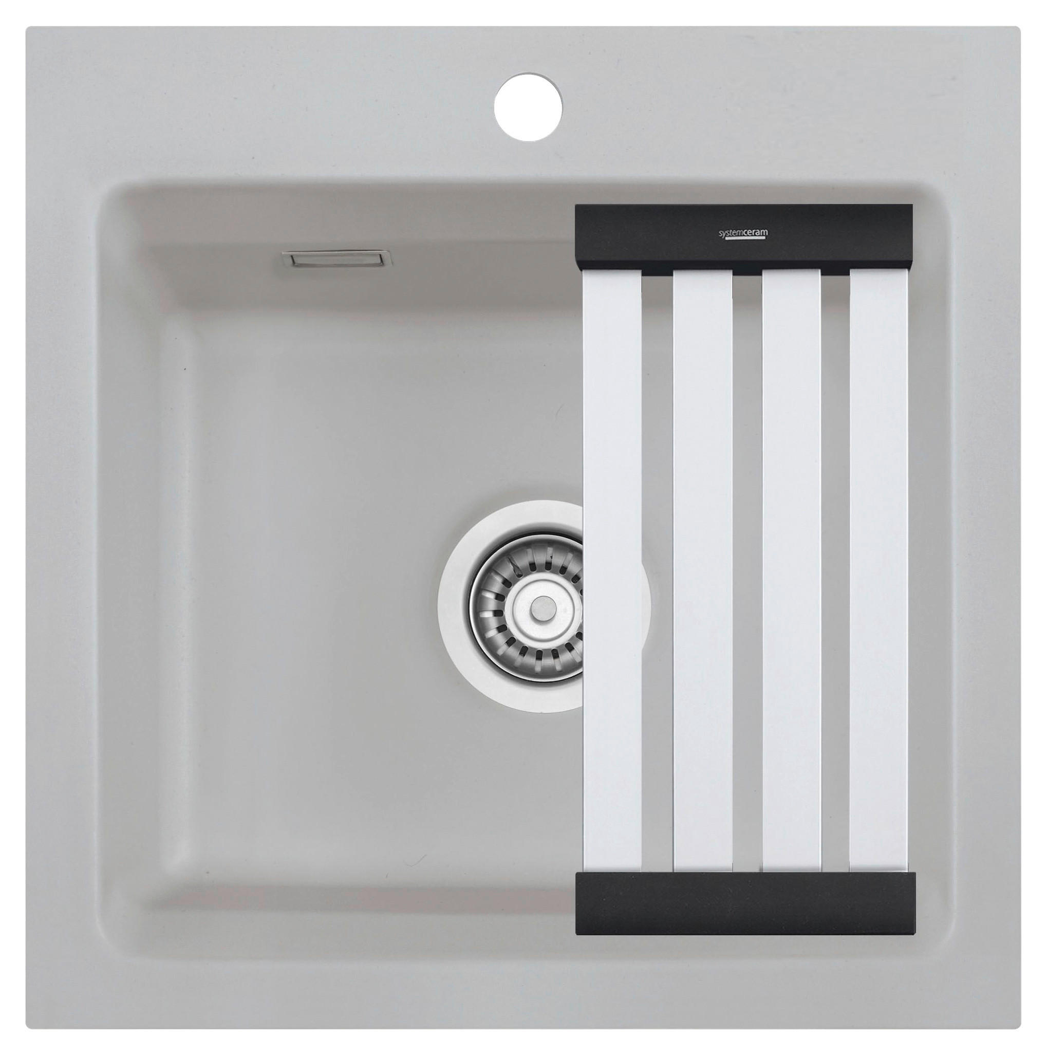 Systemceram Spüle Kara 51 Titan 51x20x51 cm