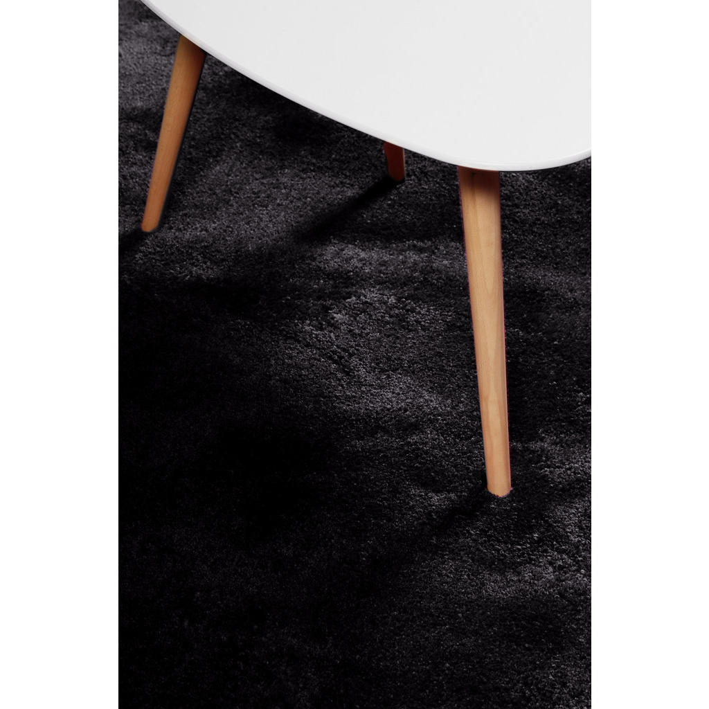 Thumbnail - Esprit Hochflorteppich Relaxx, Schwarz, Textil, Uni, rechteckig, 80x150 cm, Textiles Vertrauen - Oeko-Tex®, Hohenstein, ...