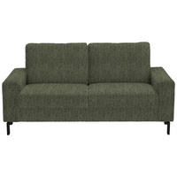 2-SITZER-SOFA in Flachgewebe Dunkelgrün  - Dunkelgrün/Schwarz, Design, Textil/Metall (178/86/97cm) - Hom`in