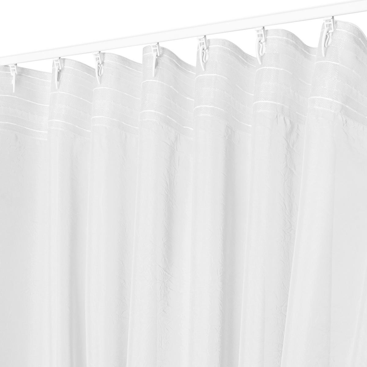 FERTIGVORHANG  transparent   280/280 cm  - Weiß, Basics, Textil (280/280cm)