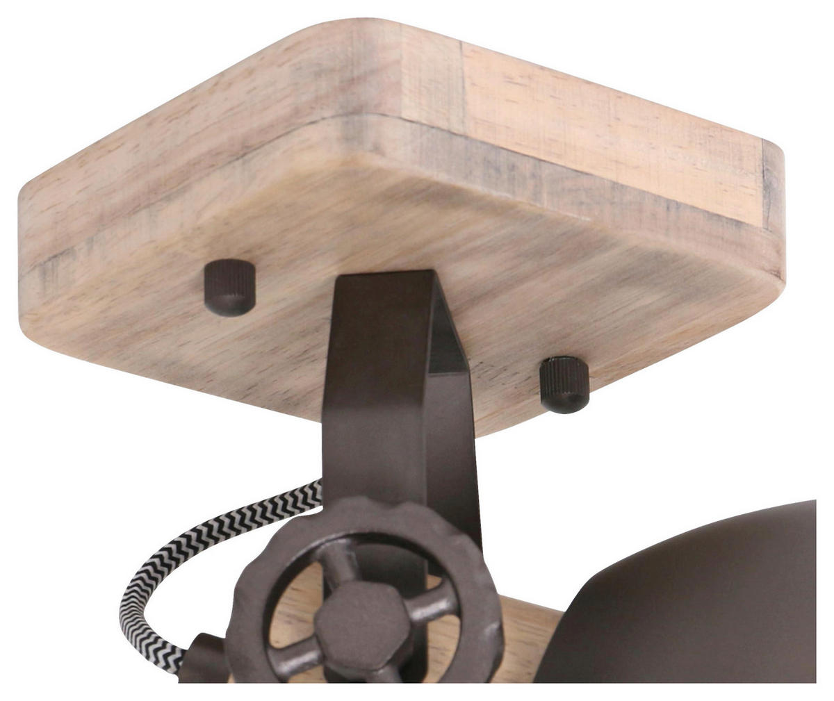 DECKENSPOTS - Anthrazit, Trend, Holz/Metall (15/19/17cm)