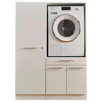 HAUSWIRTSCHAFTSRAUM 117,5/162/67,5 cm  in Weiß  - Weiß, Design, Holzwerkstoff (117,5/162/67,5cm)